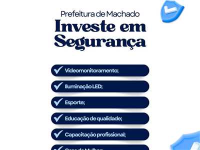 Prefeitura de Machado investe em seguran&#231;a!